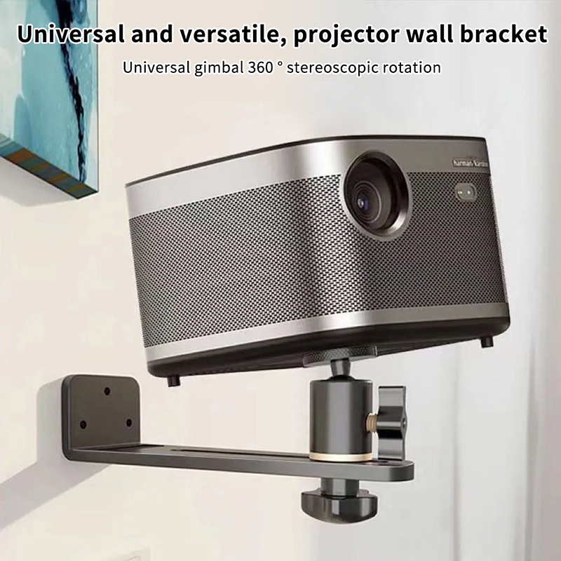 Mini Projector Portable - ポータブルプロジェクターブラケット360 ° 回転可能な壁掛けプロジェクターホルダー ユニバーサル1/4インチネジ XGIMI JMGO