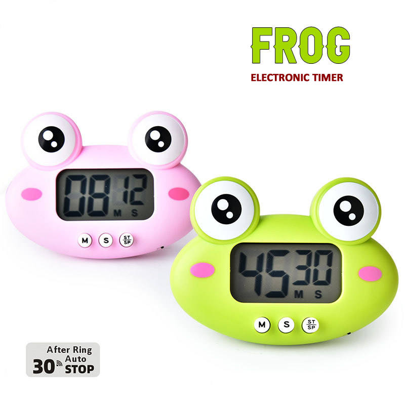 Electronics Gadgets To Gift - かわいいカエル Dinasour キッチン電子デジタルタイマー 1-99 分調理研究作業タイマーリマインダー家庭用キッチンガジェットギフト