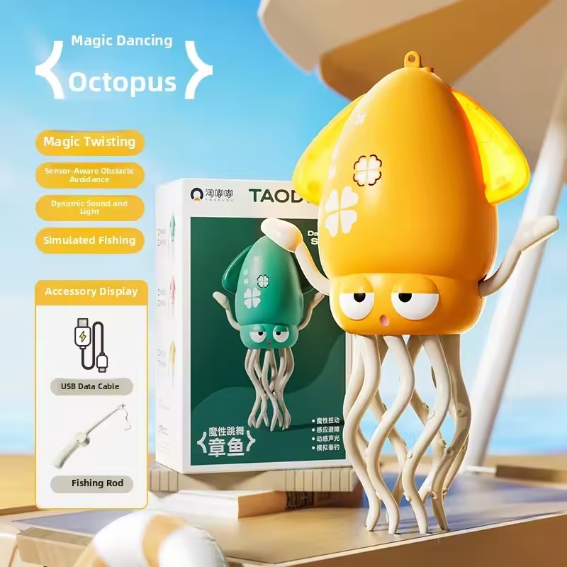 Electronics Gadgets To Gift - スマートダンシングタコロボット - 自動回避電子玩具、子供向けインタラクティブアニメーションガジェット、楽しい教育ギフト