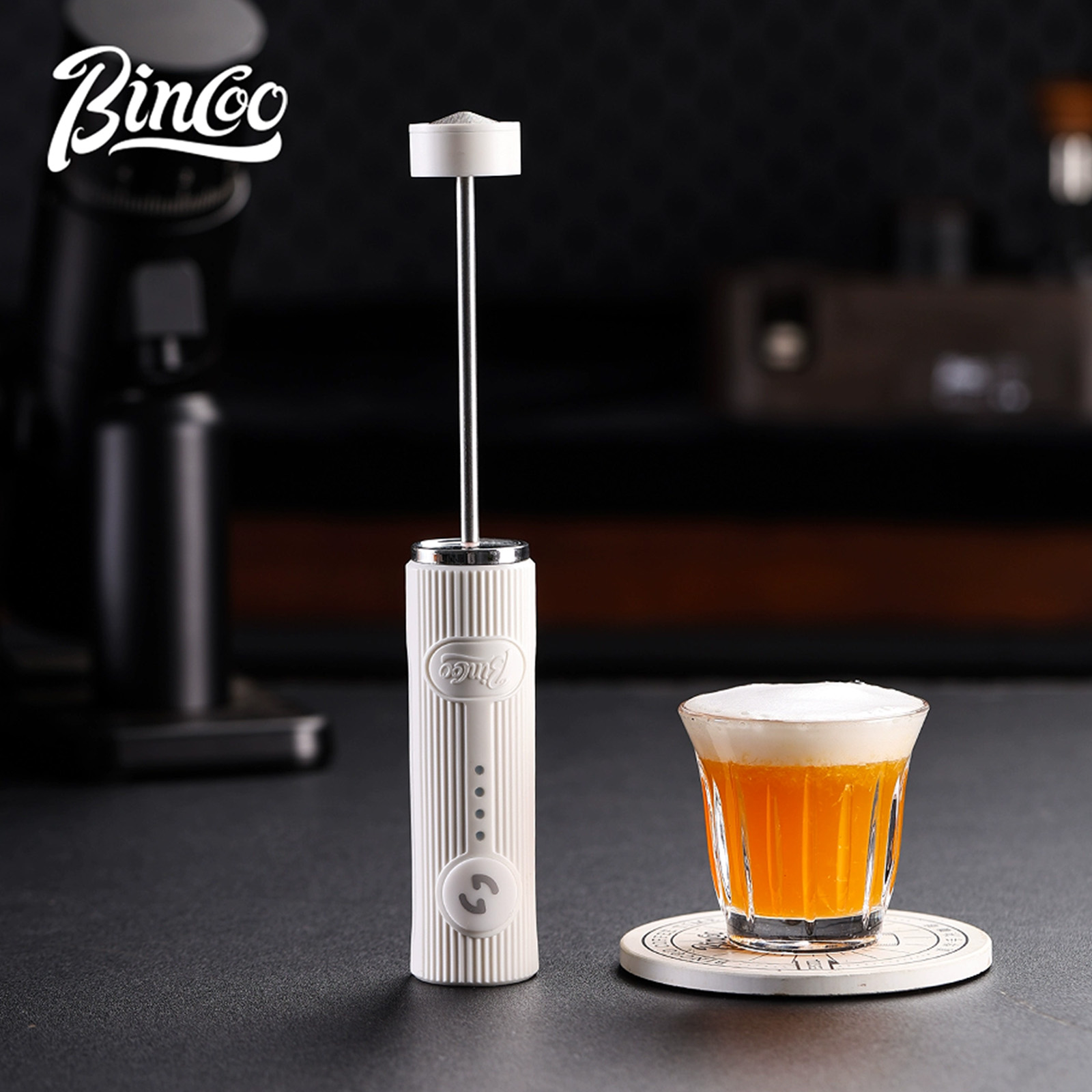 Electro Gadgets - Bincoo 新しいミルクフォーマーコーヒー泡立て器ミキサー電動ブレンダーエッグビーターミニ泡立て器ハンドルスターラーカプチーノメーカー調理ツール