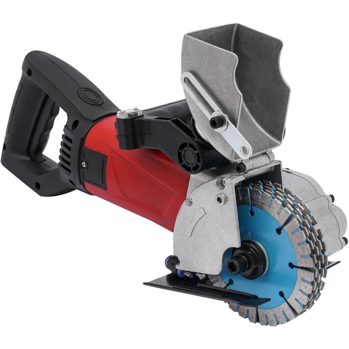 Electro Gadgets - ウォールチェイサー 125mm 2800W、レーザーガイド付きチャンネラーツール、7000RPM 5枚ダイヤモンドブレード、1.42インチ深さ、ウォーターポンプダストリダクション、180 ° 調節可能なハンドル、軽量で持ち運び可能