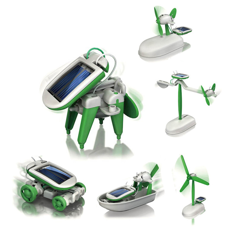 6-in-1 ソーラーパワーロボットキット組み立て船ファン風 - Electronics Gadgets For Kids のレビューと価格