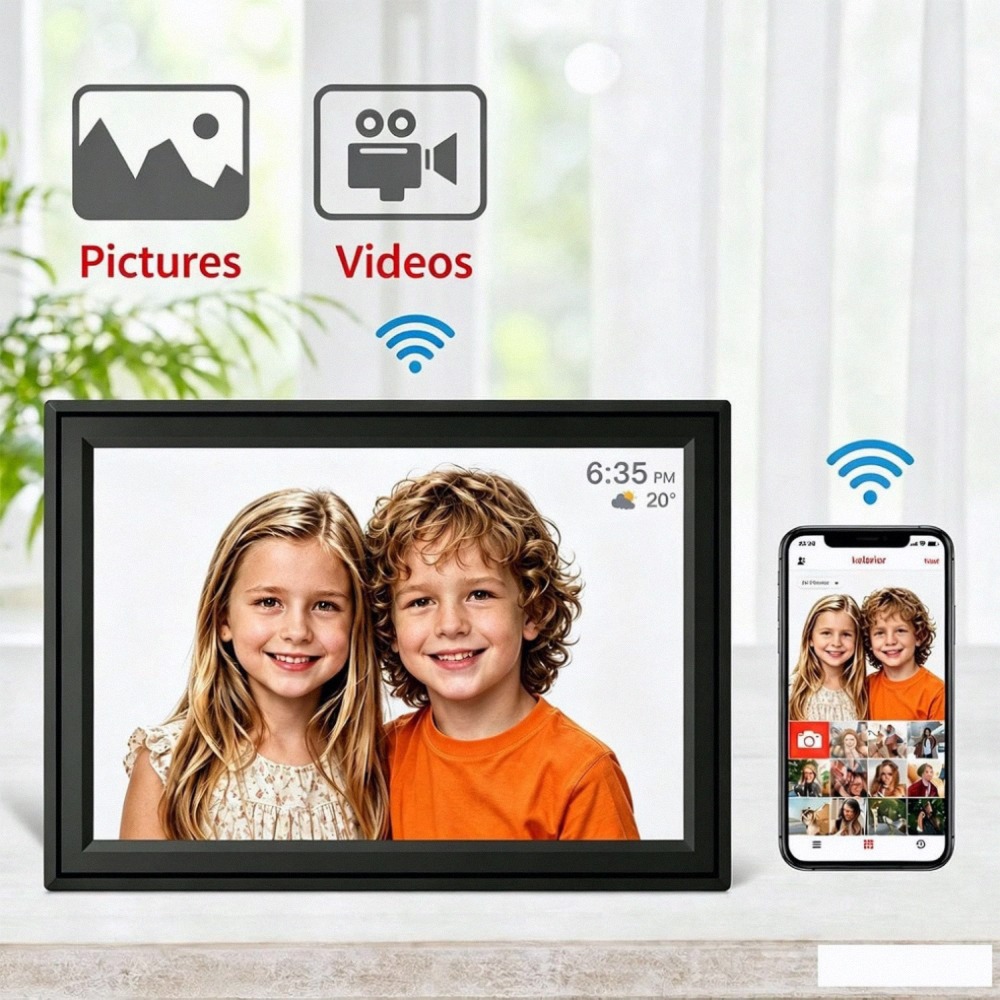 10.1インチデジタルフォトフレーム、IPSタッチスクリーン - Digital Photo Frame Wifi のレビューと価格