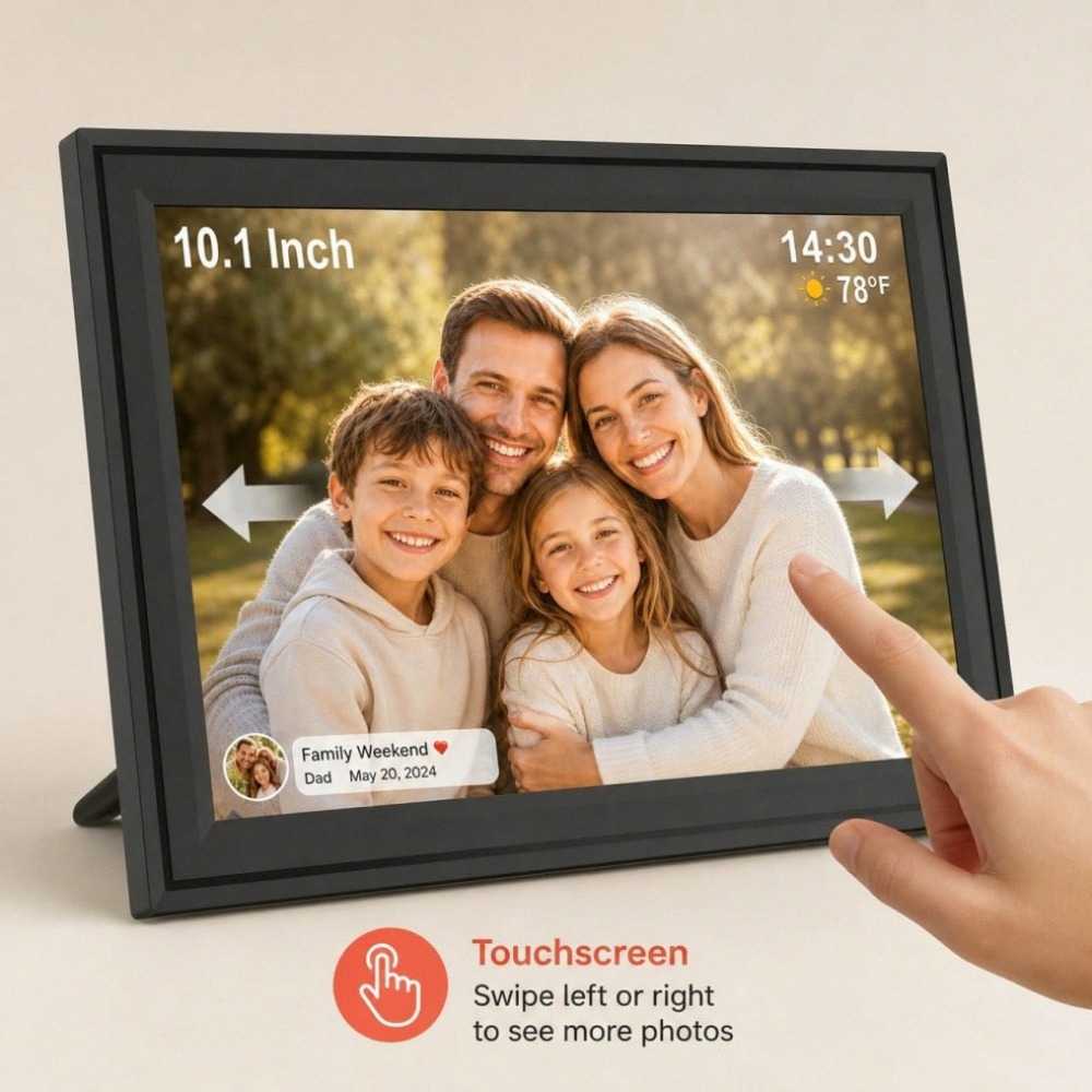 10.1インチデジタルフォトフレーム、IPSタッチスクリーン - Digital Photo Frame Wifi のレビューと価格