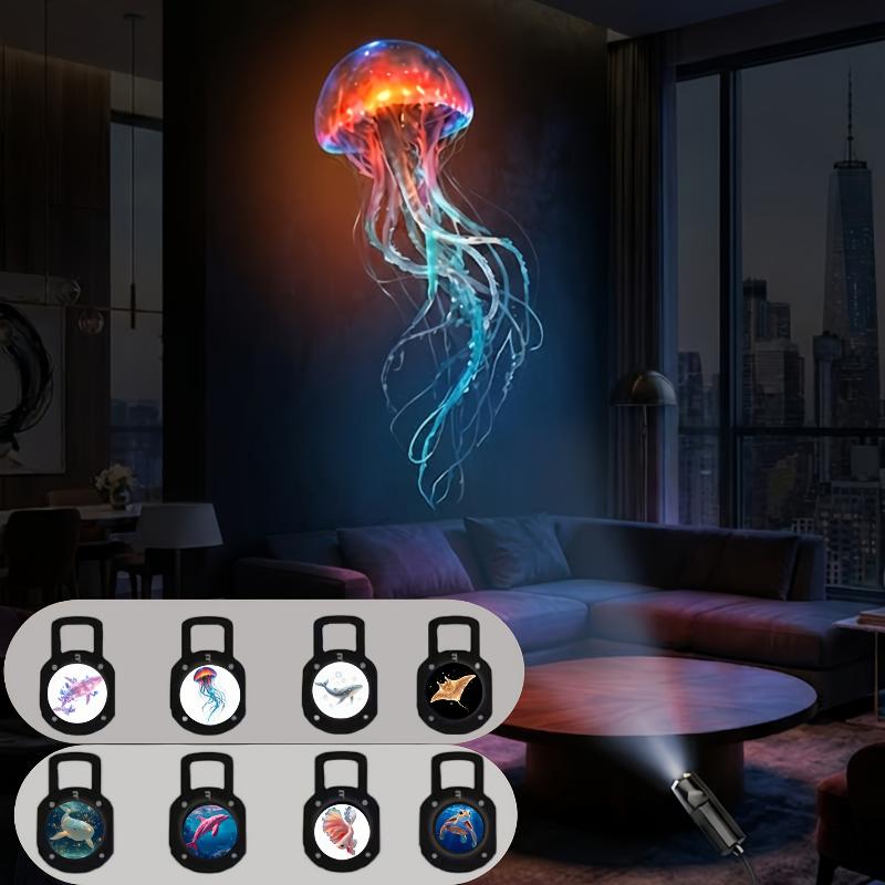 携帯型海洋生物プロジェクターライト、クラゲ、クジラ、ウミガメ - Mini Projector Portable のレビューと価格