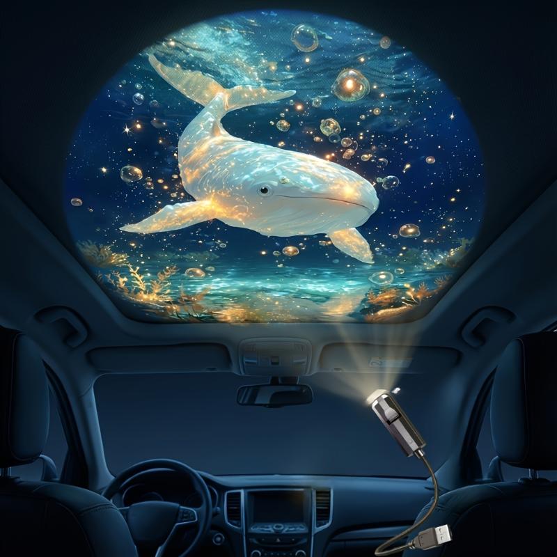 携帯型海洋生物プロジェクターライト、クラゲ、クジラ、ウミガメ - Mini Projector Portable のレビューと価格