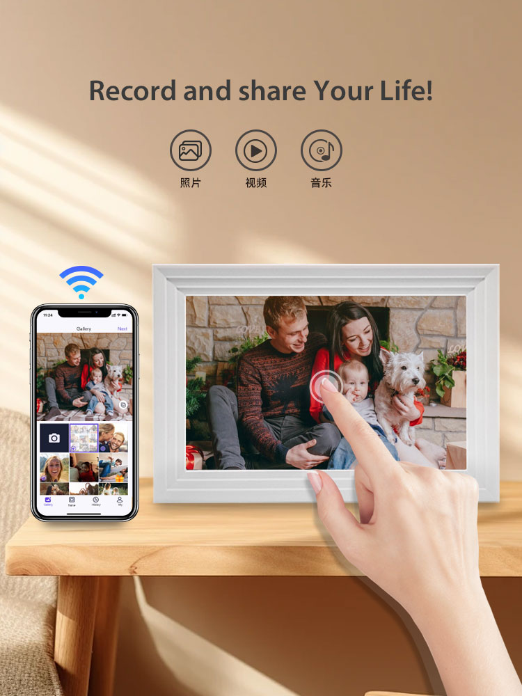 10.1 インチ WiFi デジタル フォト フレーム クラ - Digital Photo Frame Wifi のレビューと価格
