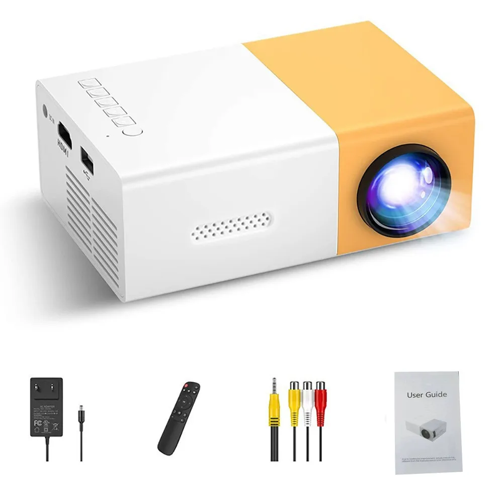 110V-220V対応 ポータブルTVプロジェクター、家庭用 - Mini Projector Portable のレビューと価格