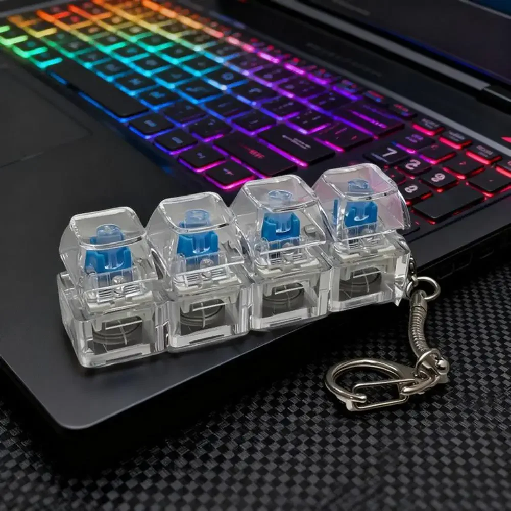 LED キーボードキーホルダー フィジェットトイ クリスタル - Electronics Gadgets For Kids のレビューと価格