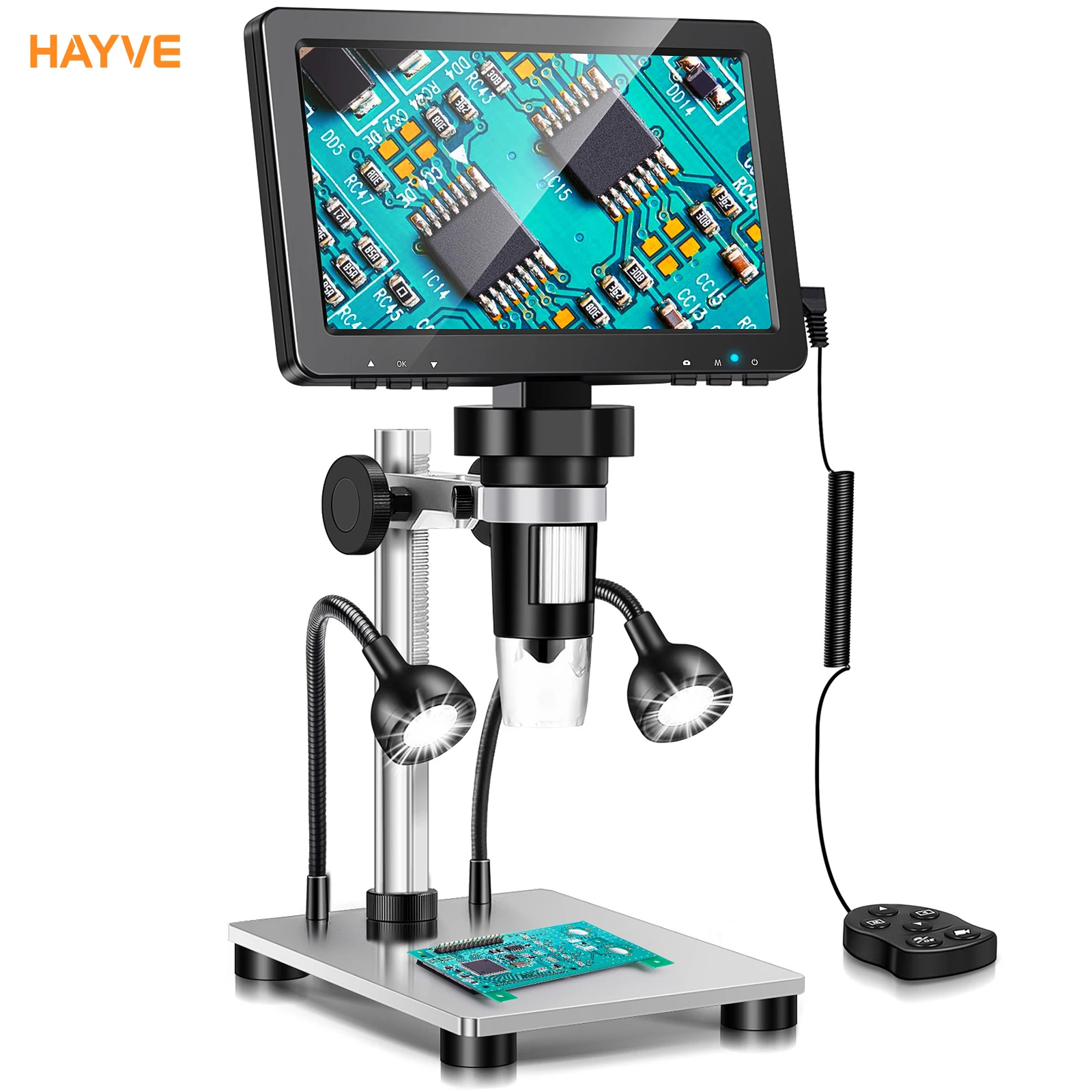 Hayve 7 インチデジタル顕微鏡 1200X ズーム 1 - Digital Magnifier Reading のレビューと価格