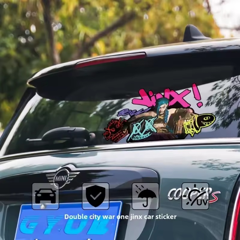 Arcane Jinx グラフィティ反射車ステッカー電動バイ - Electro Gadgets のレビューと価格