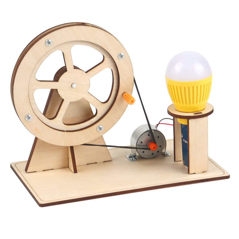 木製ハンドジェネレーター子供の科学おもちゃ面白い STEM  - Electronics Gadgets For Kids のレビューと価格