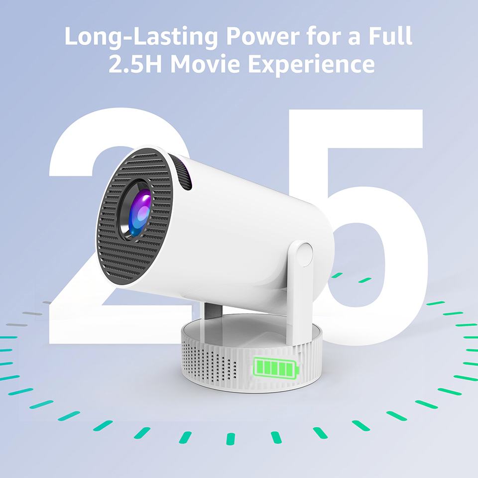 2026年充電式HY300 Pro+ミニプロジェクター、バッ - Mini Projector Portable のレビューと価格