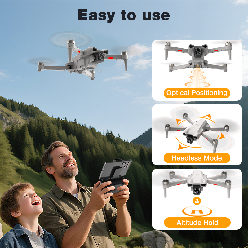 新型ホットL017プロドローン ブラシレス 3Dロール 36 - Electronics Gadgets For Kids のレビューと価格