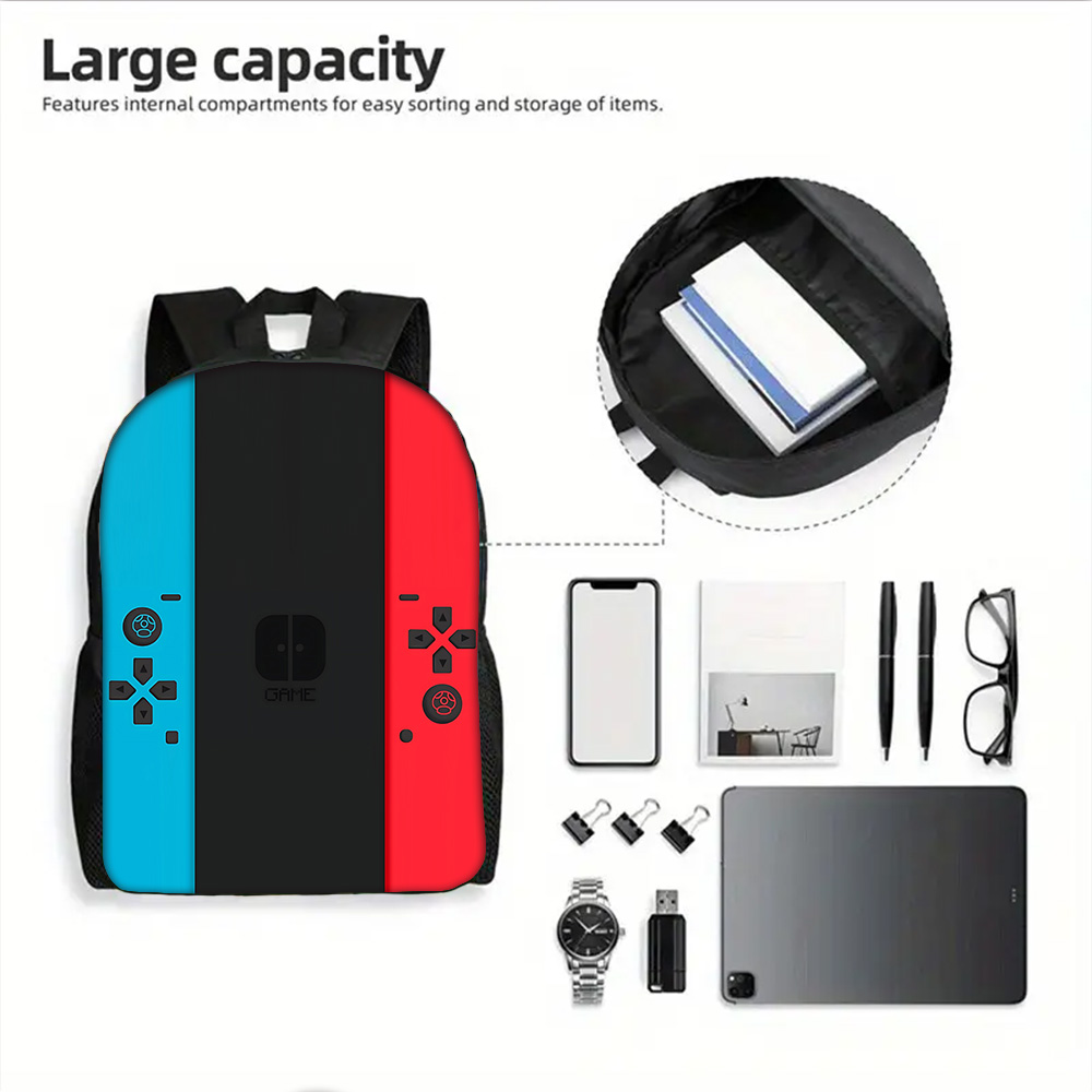 ゲーム機型子供用スクールバックパック、ランチバッグ、鉛筆バッ - Handheld Game Console のレビューと価格