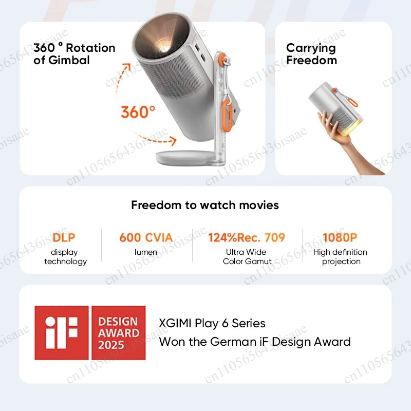 Play 6e DLPミニプロジェクター、1080PフルHD - Mini Projector Portable のレビューと価格