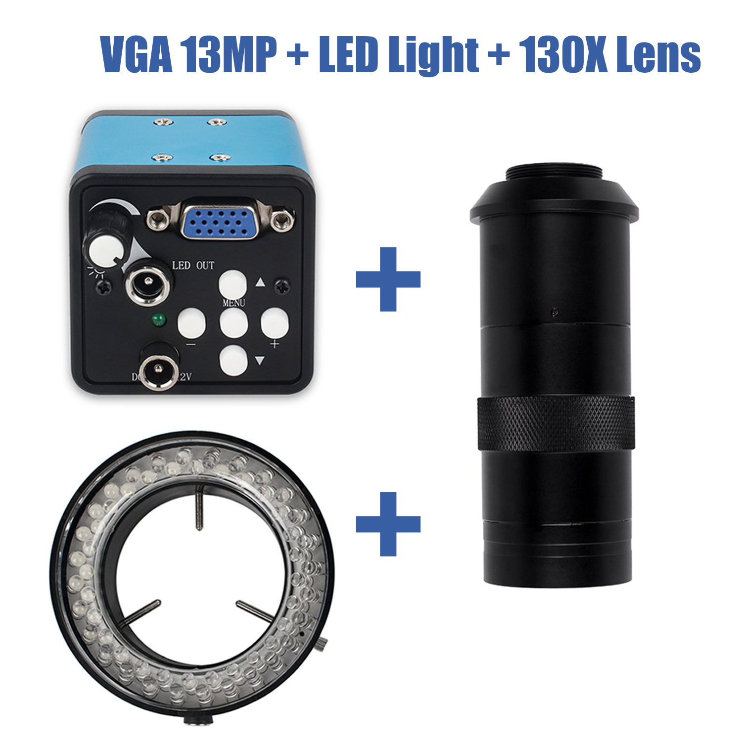 13MP VGA ビデオ顕微鏡カメラ 1080P + ズーム - Digital Magnifier Reading のレビューと価格