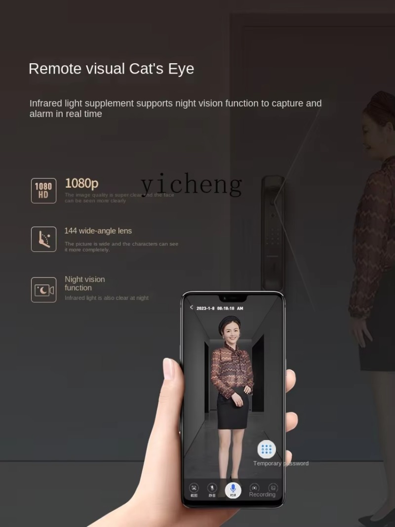C19- フェイスキャットアイスマートドアロック 指紋パスワ - Electronics & Gadgets Starting With V のレビューと価格